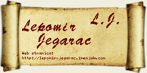 Lepomir Jegarac vizit kartica